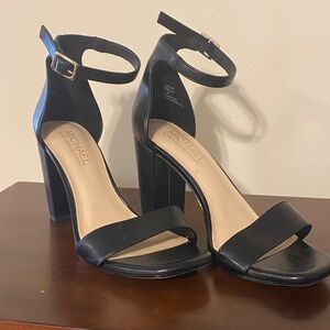 Michael Shannon Black Ankle Strap Heels